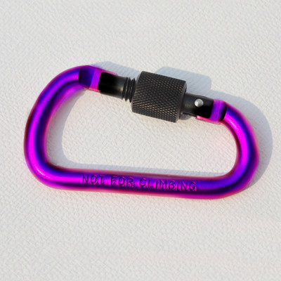 8 cm aliuminio lydinio spyruoklinis karabinas D formos žiedas raktų pakabuko segtukas Daugiaspalvis kempingo raktų pakabukas su kabliuku lauko kelionių rinkinys Quickdraws