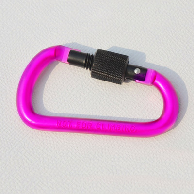 8 cm aliuminio lydinio spyruoklinis karabinas D formos žiedas raktų pakabuko segtukas Daugiaspalvis kempingo raktų pakabukas su kabliuku lauko kelionių rinkinys Quickdraws