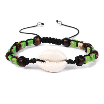 Kvadrātveida formas dabīgā akmens rokassprādze apvalka kulonu rokassprādze Krāsains imperatora akmens rokassprādzes vīriešiem sievietēm elastīgas pludmales rotaslietas