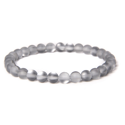 6 mm stikla kristāla mēnessakmens rokassprādzes Daudzkrāsains matēts mirdzošs akmens krelles šarms rokassprādzes ar rokām darinātas sieviešu rokassprādzes jogas rotaslietas