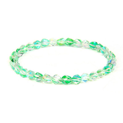 6 mm stikla kristāla mēnessakmens rokassprādzes Daudzkrāsains matēts mirdzošs akmens krelles šarms rokassprādzes ar rokām darinātas sieviešu rokassprādzes jogas rotaslietas