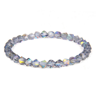 6 mm stikla kristāla mēnessakmens rokassprādzes Daudzkrāsains matēts mirdzošs akmens krelles šarms rokassprādzes ar rokām darinātas sieviešu rokassprādzes jogas rotaslietas