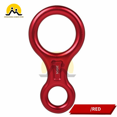 Laipiojimo uolomis 8 formų aštuonių žiedų nuleidimo įtaisas, 35 KN nusileidimo įtaisas, karabinas, skirtas lauke nusileisti nuokalnėje