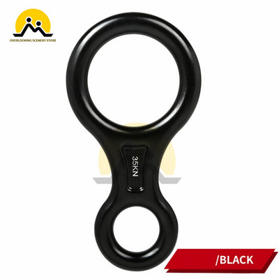 Laipiojimo uolomis 8 formų aštuonių žiedų nuleidimo įtaisas, 35 KN nusileidimo įtaisas, karabinas, skirtas lauke nusileisti nuokalnėje