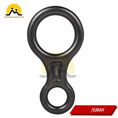 Laipiojimo uolomis 8 formų aštuonių žiedų nuleidimo įtaisas, 35 KN nusileidimo įtaisas, karabinas, skirtas lauke nusileisti nuokalnėje