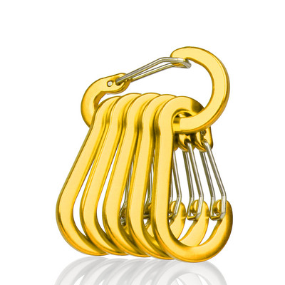 Kis méretű, 5 cm-es karabineres kampós kulcstartó kültéri kempinges túrázáshoz