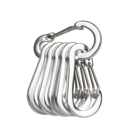 Kis méretű, 5 cm-es karabineres kampós kulcstartó kültéri kempinges túrázáshoz