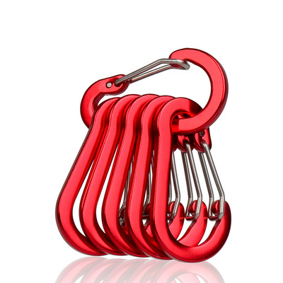 Kis méretű, 5 cm-es karabineres kampós kulcstartó kültéri kempinges túrázáshoz