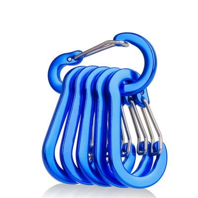 Kis méretű, 5 cm-es karabineres kampós kulcstartó kültéri kempinges túrázáshoz