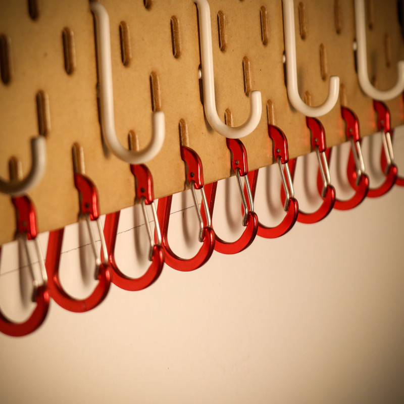 Kis méretű, 5 cm-es karabineres kampós kulcstartó kültéri kempinges túrázáshoz