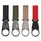 Karabīnes Taktiskais aprīkojums Ūdens pudeles turētājs Jostas skava Militārais neilona siksnas sprādzes āķis āra kempinga aprīkojums EDC rīki