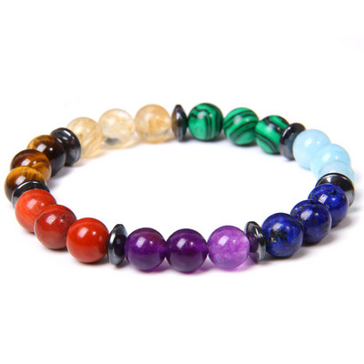 7 čakru Reiki Sieviešu Rokassprādzes Ametisti Kaķa acs Dziedinošs Līdzsvars Dabīgs Skaidu Akmens Pērlītes Rokassprādze Enerģija Lūgšana Rotaslietas Vīriešiem