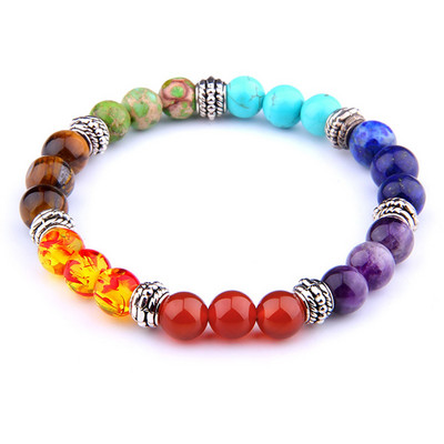 7 čakru Reiki Sieviešu Rokassprādzes Ametisti Kaķa acs Dziedinošs Līdzsvars Dabīgs Skaidu Akmens Pērlītes Rokassprādze Enerģija Lūgšana Rotaslietas Vīriešiem