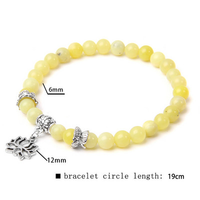 Sievietēm Dabīgā akmens Rokassprādze Lotoss Kulons Pērlītes Rokassprādze Amazonīts Kvarcs Smalkas Rokassprādzes Vīriešu Reiki Balance Rotaslietas Draugiem Dāvana