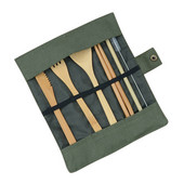 2023 m. naujas lauko kelionių kempingas, nešiojamas stalo reikmenų rinkinys, buitinis bambuko peilių šakučių šaukštų lazdelių rinkinys