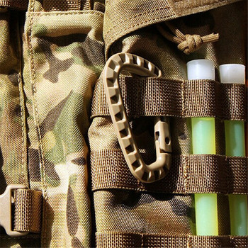 Tactical Carabiner Outdoor ITW Medium Molle κούμπωμα σακίδιο πλάτης Πόρπη σχήματος D Μπρελόκ Στρατιωτικά αξεσουάρ αναρρίχησης για κάμπινγκ