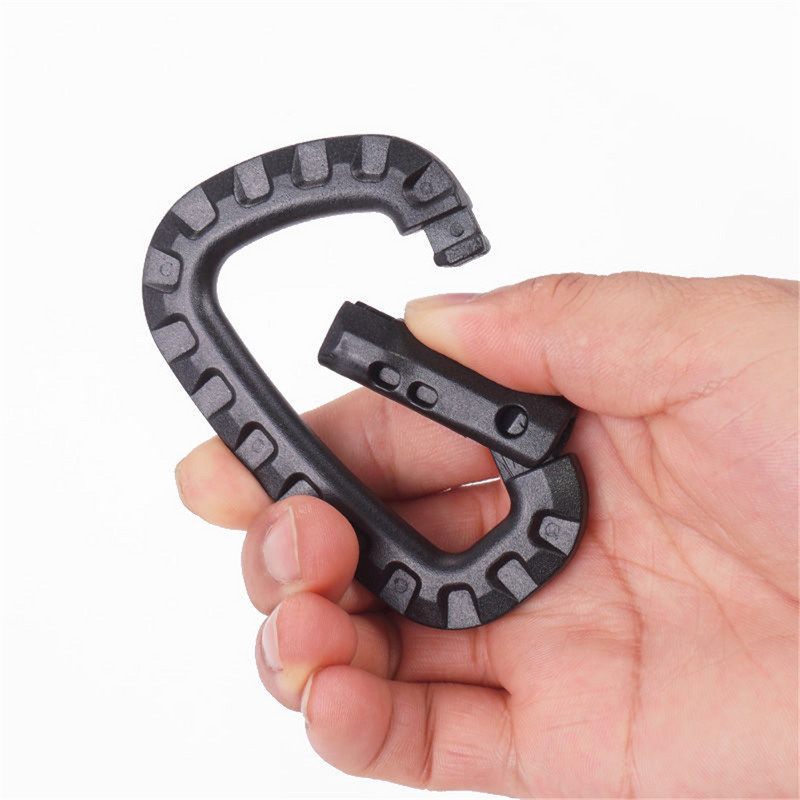 Taktiskā karabīne āra ITW Medium Molle sprādzes aizdare mugursoma D formas sprādzes atslēgu piekariņš Militārie kempinga kāpšanas piederumi