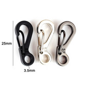 10/20 vnt Mini karabinas lauko išgyvenimo kuprinė užsegamas kabliu raktų pakabuko segtukai EDC maža pakabinama taktinė stovyklavimo įranga