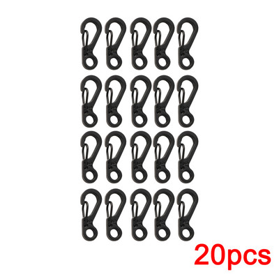 10/20 vnt Mini karabinas lauko išgyvenimo kuprinė užsegamas kabliu raktų pakabuko segtukai EDC maža pakabinama taktinė stovyklavimo įranga