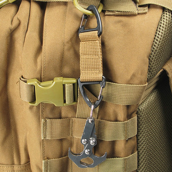 Carabiner Υψηλής αντοχής νάιλον γάντζος κλιπ με πόρπη με ιμάντες κρεμαστό σύστημα ζώνης πόρπη κρεμαστή Αξεσουάρ για κάμπινγκ και πεζοπορία