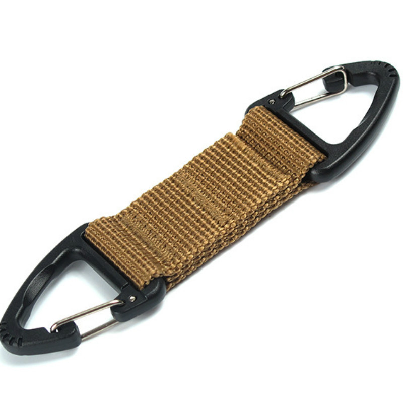 Karabīne augstas stiprības neilona atslēgas āķa klipsis siksnas sprādzes pakarināšanas sistēma jostas sprādzes pakarināšana kempinga un pārgājienu piederumi
