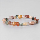 Női karkötő Természetes kő gyöngyök karkötő Színes kvarc kristály karkötők nőknek Elegáns jóga gyógyító ékszer buli ajándék