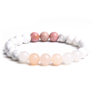 Naiste helmestega käevõru Naturaalsest rodokrosiidist fluoriidist kivist helmed võluvad käevõrud ümmarguse energiaga jooga elegantsed ehted Homme kingitused