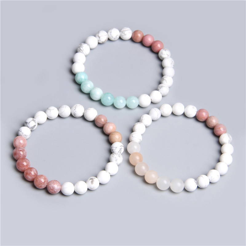 Naiste helmestega käevõru Naturaalsest rodokrosiidist fluoriidist kivist helmed võluvad käevõrud ümmarguse energiaga jooga elegantsed ehted Homme kingitused