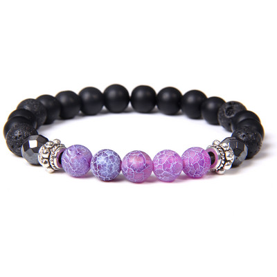 Čakru krelles rokassprādze Dabīga laikapstākļa akmens rokassprādze 8 mm sieviešu vīriešu rokassprādzes dziedinošās jogas rokassprādzes modernas sieviešu rotaslietas