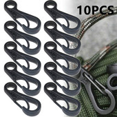 10db Mini karabiner kapcsok hegymászó hátizsák rugós kapcsok kulcstartó palackakasztók kültéri hegymászás kemping túrázási kiegészítők