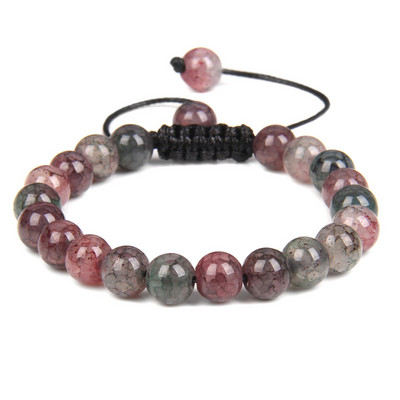 Zaļās ahāta rokassprādze 8 mm pūķa vēnām, plaisātas agata akmens rokassprādzes, regulējamas sievietēm vīriešiem, rokām darinātas enerģijas rokassprādzes rotaslietas