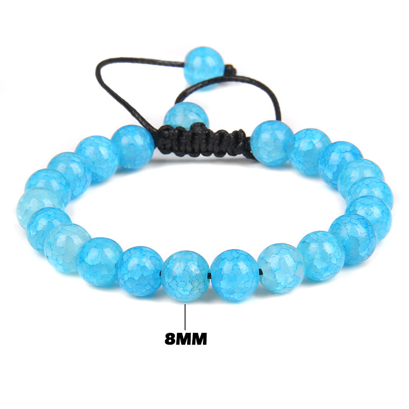 Zaļās ahāta rokassprādze 8 mm pūķa vēnām, plaisātas agata akmens rokassprādzes, regulējamas sievietēm vīriešiem, rokām darinātas enerģijas rokassprādzes rotaslietas