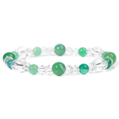 Sieviešu dabīgā akmens ahāts rokassprādze Balta kristāla krelles rokassprādze Moderns apaļš krelles rokassprādzes Reiki jogas rotaslietas sievietēm vīriešiem