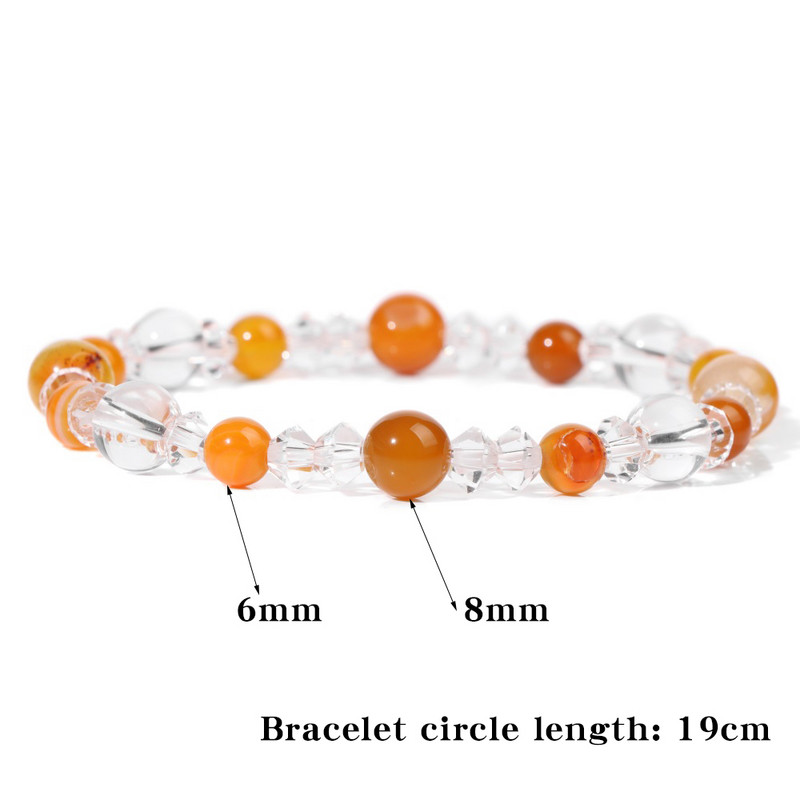 Sieviešu dabīgā akmens ahāts rokassprādze Balta kristāla krelles rokassprādze Moderns apaļš krelles rokassprādzes Reiki jogas rotaslietas sievietēm vīriešiem