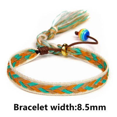 Πολύχρωμο Βραχιόλι Bohemia Braided Γυναικείο Μόδα Φούντα Βραχιόλι Χειροποίητο Ρυθμιζόμενο Σχοινί Βραχιόλια Ανδρικά Vintage Fridens Κοσμήματα