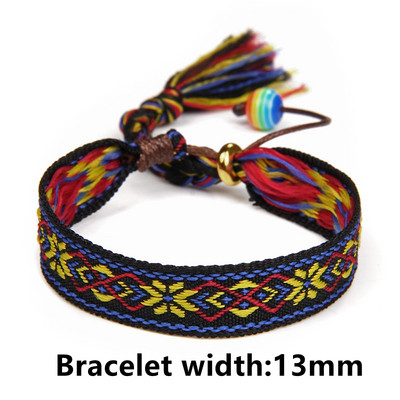 Πολύχρωμο Βραχιόλι Bohemia Braided Γυναικείο Μόδα Φούντα Βραχιόλι Χειροποίητο Ρυθμιζόμενο Σχοινί Βραχιόλια Ανδρικά Vintage Fridens Κοσμήματα