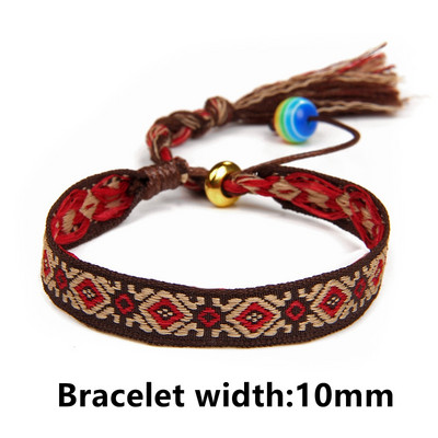 Πολύχρωμο Βραχιόλι Bohemia Braided Γυναικείο Μόδα Φούντα Βραχιόλι Χειροποίητο Ρυθμιζόμενο Σχοινί Βραχιόλια Ανδρικά Vintage Fridens Κοσμήματα