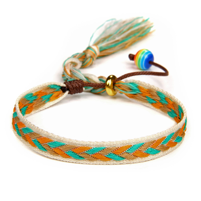 Πολύχρωμο Βραχιόλι Bohemia Braided Γυναικείο Μόδα Φούντα Βραχιόλι Χειροποίητο Ρυθμιζόμενο Σχοινί Βραχιόλια Ανδρικά Vintage Fridens Κοσμήματα
