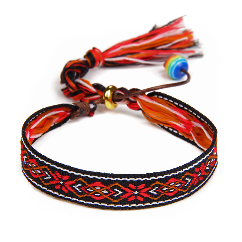 Πολύχρωμο Βραχιόλι Bohemia Braided Γυναικείο Μόδα Φούντα Βραχιόλι Χειροποίητο Ρυθμιζόμενο Σχοινί Βραχιόλια Ανδρικά Vintage Fridens Κοσμήματα