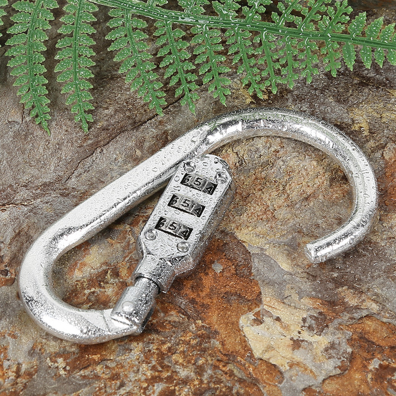 Karštas išpardavimas Slaptažodžio užraktas Smulkiai apdorotas 3 rinkimo numerio rinkimo numerio slaptažodžio spyna Iš naujo nustatoma kombinacija Seifo kodas Karabina Spynos Laipiojimas