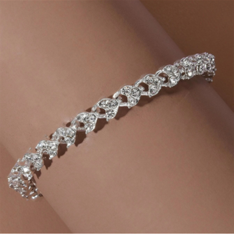 Modna ženska narukvica od cirkona Pozlaćena narukvica Luksuzni vjenčani nakit Narukvice za žene Poklon za godišnjicu rođendana