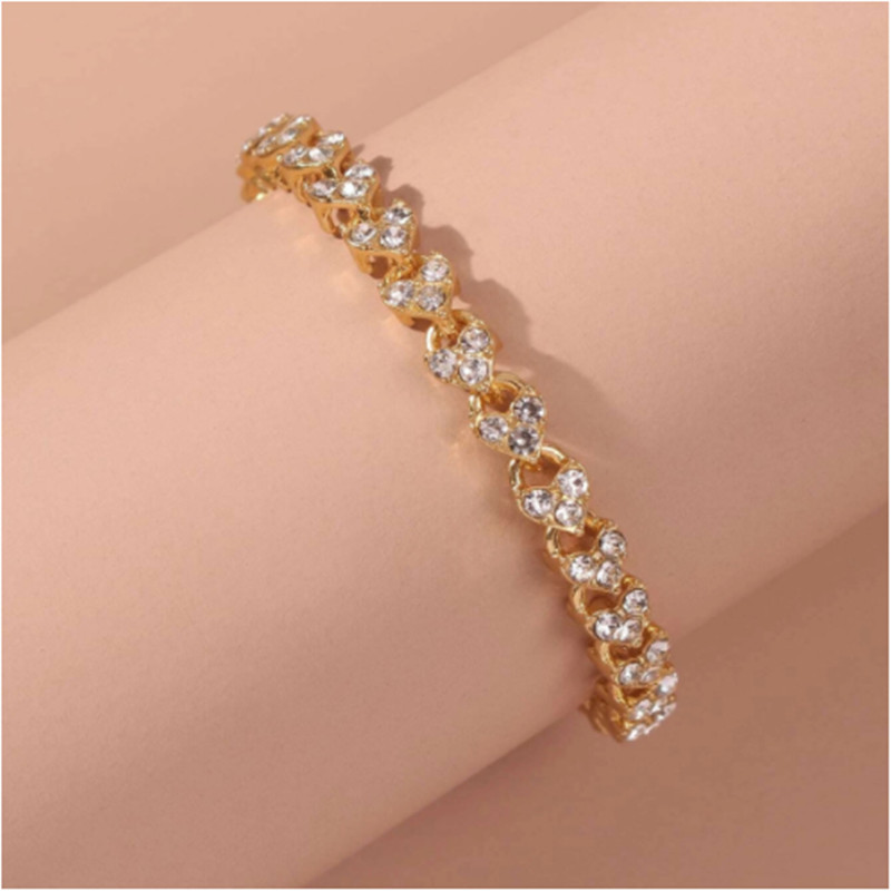 Modna ženska narukvica od cirkona Pozlaćena narukvica Luksuzni vjenčani nakit Narukvice za žene Poklon za godišnjicu rođendana