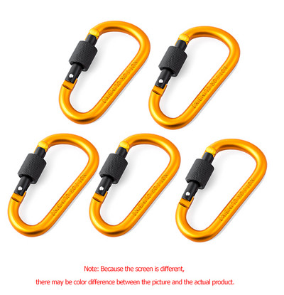 5Gb karabīnes ceļojumu komplekts, kempinga aprīkojums, sakausējums, alumīnijs, izdzīvošanas aprīkojums, alpīnisma āķis, āra karabīne GYH