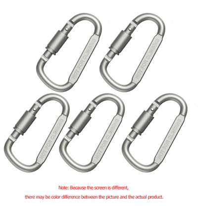 5Gb karabīnes ceļojumu komplekts, kempinga aprīkojums, sakausējums, alumīnijs, izdzīvošanas aprīkojums, alpīnisma āķis, āra karabīne GYH