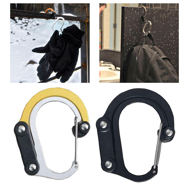 Deluxe karabiner klip és horog utazási kemping hátizsák kézitáska táskához