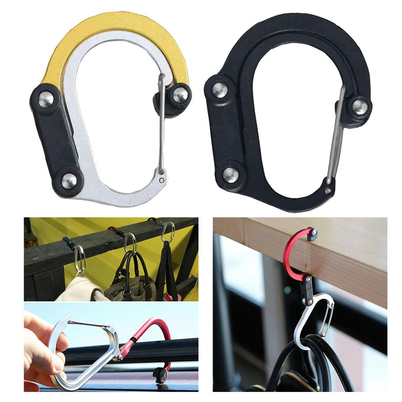 Deluxe karabiner klip és horog utazási kemping hátizsák kézitáska táskához