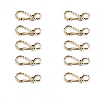 10db mini karabiner kapcsok apró ötvözet rugós kampós kulcstartó kapcsok kis akasztós csat hátizsákos kempingpalackhoz