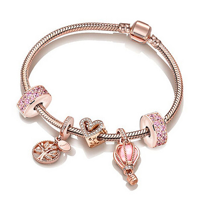 Nauja Sidabruota žavinga apyrankė moterims su krištoliniais karoliukais, kelnaitės „pasidaryk pats“ Mados prekės ženklo mielas gyvūnas, papuošalas, dovana