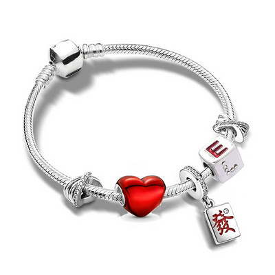 Nauja Sidabruota žavinga apyrankė moterims su krištoliniais karoliukais, kelnaitės „pasidaryk pats“ Mados prekės ženklo mielas gyvūnas, papuošalas, dovana