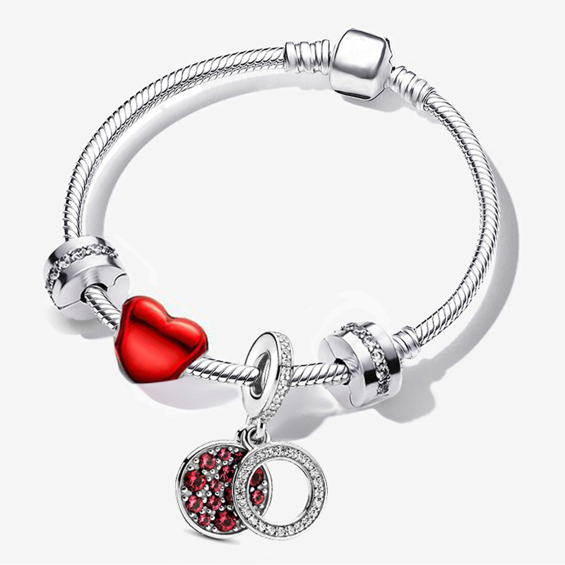 Novi dolazak, posrebrena narukvica s privjeskom za žene s kristalnim perlama, hlačama DIY modni brend, slatke životinje, ljubimci, nakit, poklon